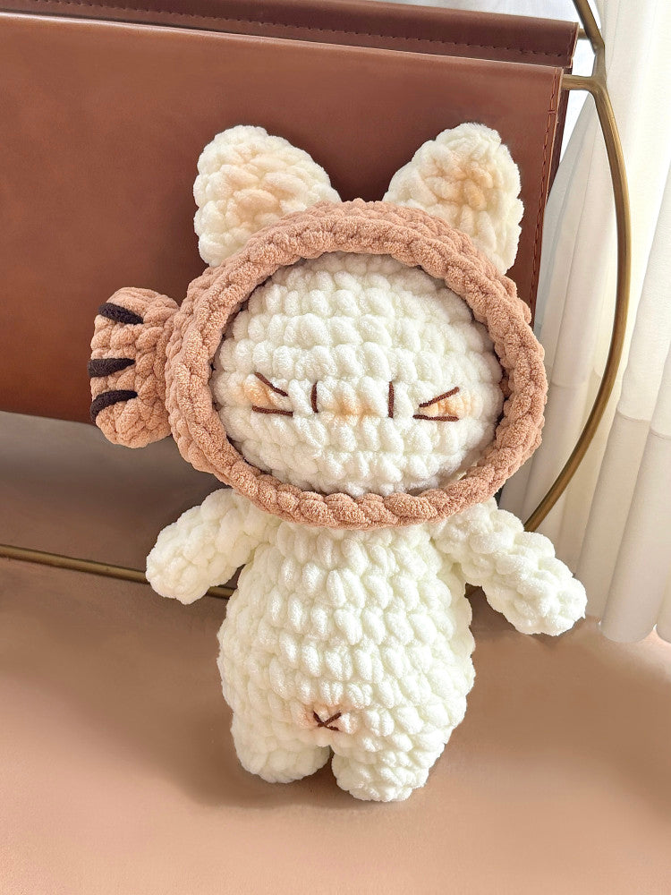 DIY Taiyaki Kitten Material Kit, Handmade Ornament, Sofa Decoration, Children's Hug Doll Gift