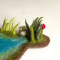 Pond Bird & Frog Felt Coaster Kit with Tools