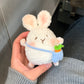 Material kit for DIY spring outing bunny doll, finished backpack, bunny yarn, crochet hook