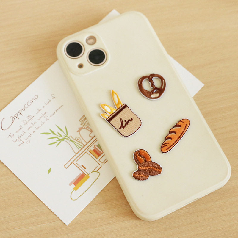 Cartoon Bread Snack Embroidery Patches
