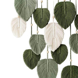 Hand-woven leaf tapestry, a fresh and charming room renovation wall decoration for guesthouses and guesthouses.