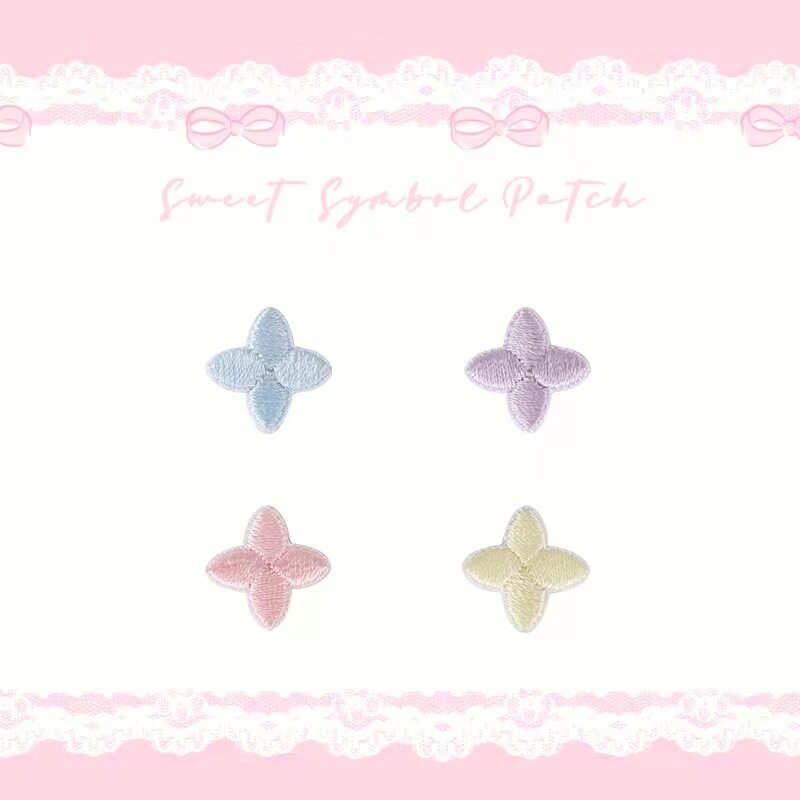 Heart & Star Embroidered Patch