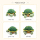 Handmade Crochet Turtle Plush - Cute Amigurumi Green Tortoise Nursery Decor