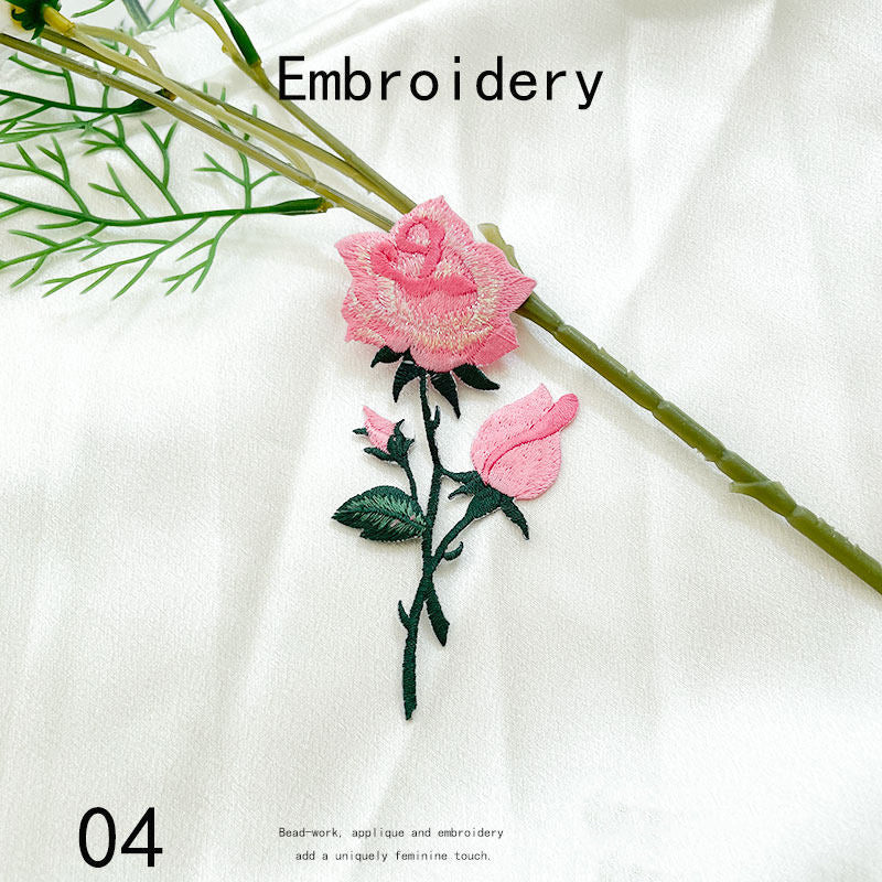 Floral Embroidery Patch