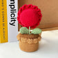Flower Pig Potted Plant Milk Cotton Cute Doll DIY Craft Yarn Knitting Material Kit Gift