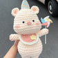 Sunflower Dress-up Pig Crochet Kit: DIY Cute Doll