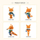 Handmade Crochet Fox Plush - Cute Amigurumi Woodland Nursery Decor
