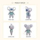 Handmade Crochet Koala Plush - Cute Amigurumi Australian Animal Nursery Decor