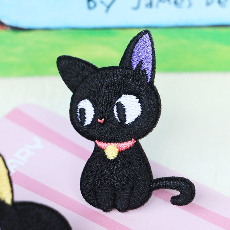 Black Cat Embroidery Patch