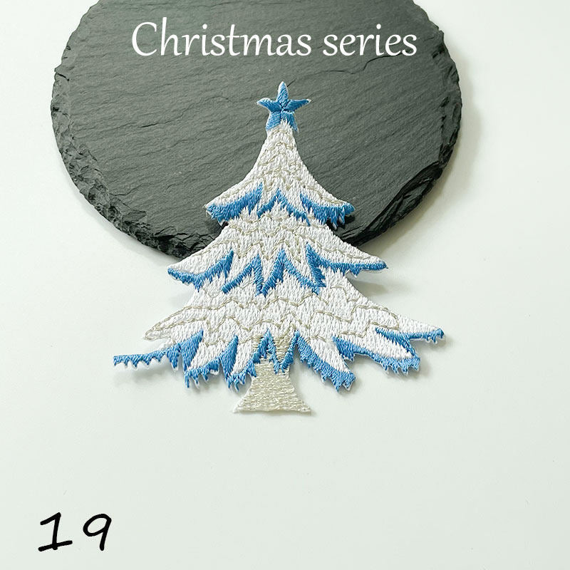 Christmas Snowflake Embroidered Patch