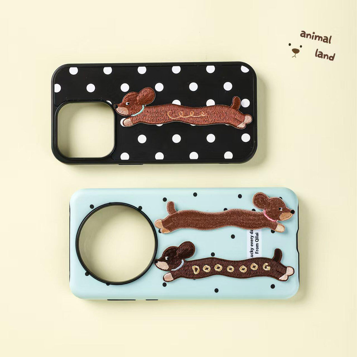 Long Dachshund Embroidery Patch