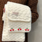 Cherry scarf yarn DIY craft kit, cloud cotton yarn gift