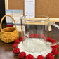 Mini rose bouquet coaster DIY knitting kit