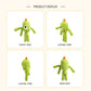 Funny Crochet Alien Monster Plush - Quirky Three-Armed Amigurumi Toy