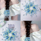 DIY Craft Kit for Hand-knitted Hair Accessories: Wisteria and Crape Myrtle Hair Ties