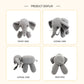 Handmade Crochet Elephant Plush - Cute Amigurumi Safari Nursery Decor