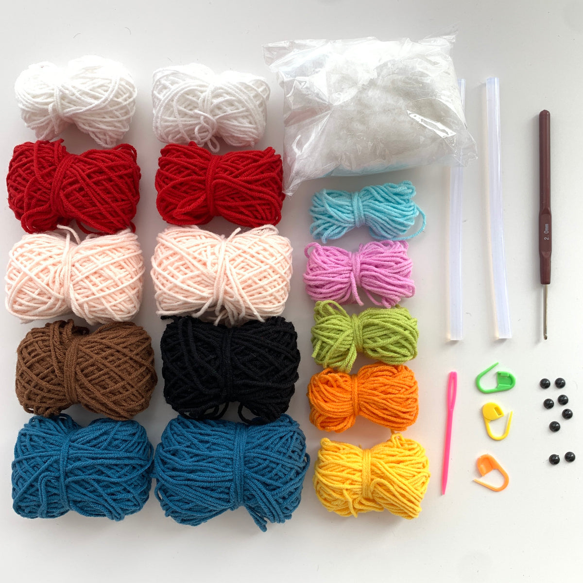 Ugly-cute DIY car key pouch kit, handmade yarn, crochet, cute pendant gift