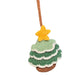 DIY Christmas Tree Earphone Cover Material Kit,Yarn, Hand-knitted, Crocheted, Bluetooth Earphone Protector