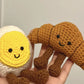 Croissant Birthday Cake Pendant Keychain DIY Yarn Crochet Kit for Friends and Best Friend Handmade Gifts