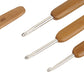 Carbonized Bamboo-Handled Crochet Hook