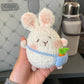 Material kit for DIY spring outing bunny doll, finished backpack, bunny yarn, crochet hook