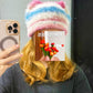 Hand-Knitted Wool Cat-Ear Hat — DIY Crochet Material Kit