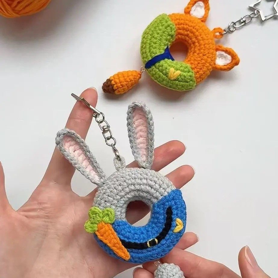 Handmade Crochet Animal Keychain