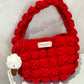 Fun Instagram-worthy snowball cloud bag material kit, handbag, underarm bag, crochet, knitting, yarn, DIY handmade gift