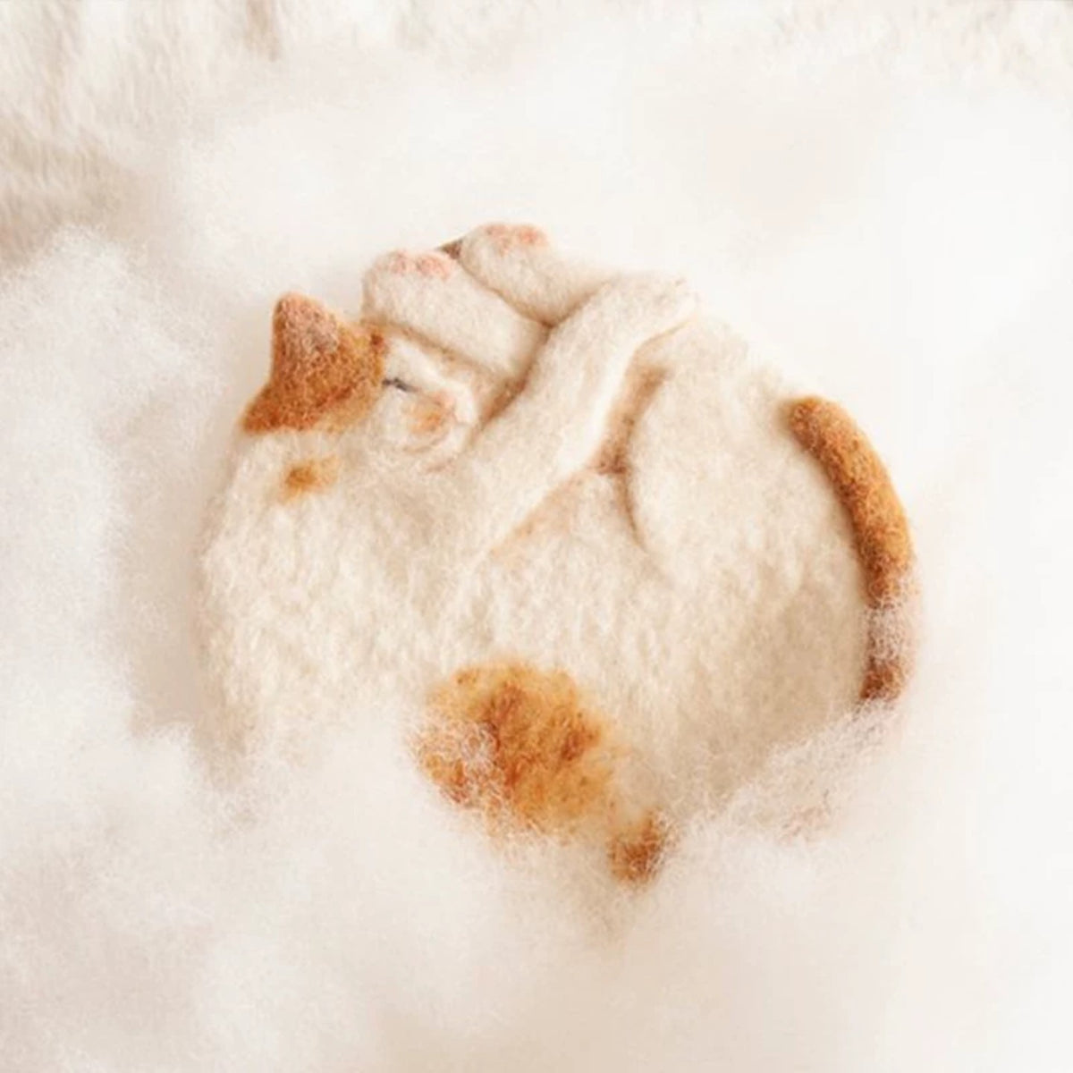Sleeping Cat DIY Felt Coaster Kit