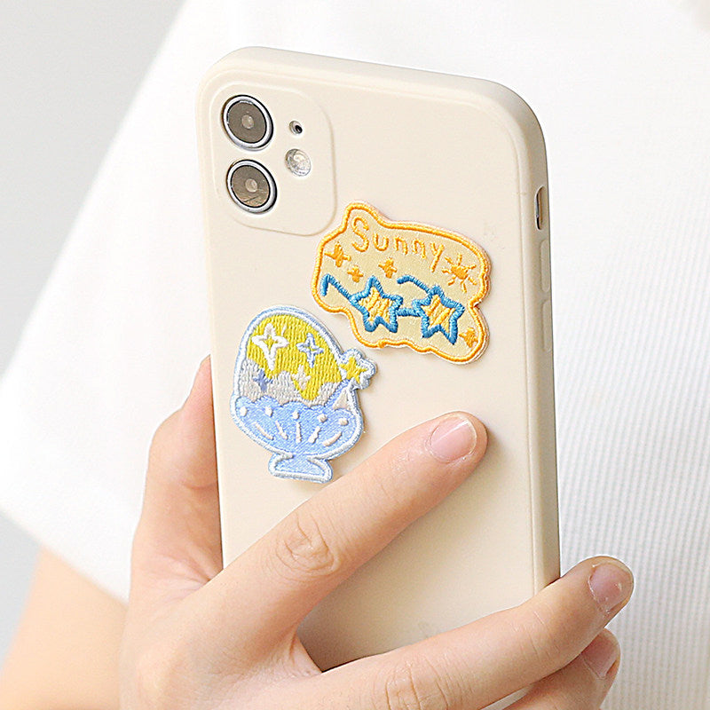 Heart-Shaped Cake Embroidery Patch