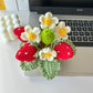 DIY Strawberry Potted Plant and Sunflower Flower Material Kit (Crochet Yarn Ornament)