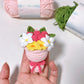 Handmade DIY Crochet Bouquet Charm Kit — Yarn Knitting Materials for Snow White, Piggy, and Other Designs — A Perfect Gift