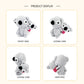 Handmade Crochet Koala Mother and Baby Set - Cute Amigurumi Nursery Decor