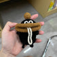 Sausage-lip earphone cover DIY material kit, handmade crochet access card cover, key pouch, yarn crochet