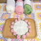Mini rose bouquet blanket coaster yarn crochet DIY knitting kit