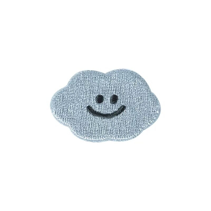White Cloud Embroidery Patch