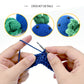Funny Crochet Blue Plant Plush - Cute Amigurumi Vegetable Desk Decor