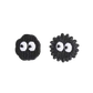 Cartoon Black Coal Lump Embroidery Patch