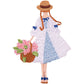 Girl with a Bouquet Embroidery Patch