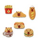 Hamburger Capybara Embroidery Patch