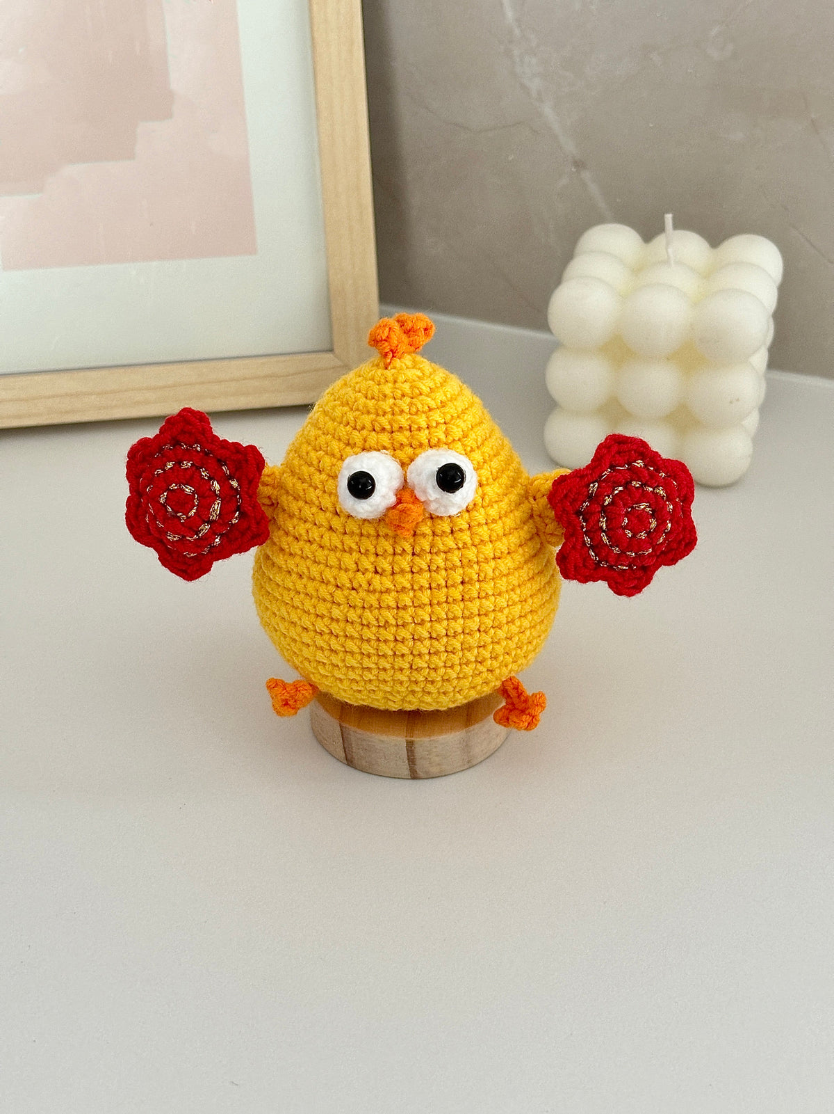 Eggplant doll crochet DIY kit, a gift for friends, a crocheted pendant bag.