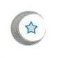 Moon, Star, and Cloud Embroidered Patches