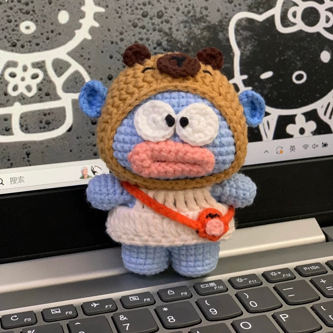 DIY Crochet Kit for Ugly Fish Capibala Bag Keychains/Dolls/Gifts