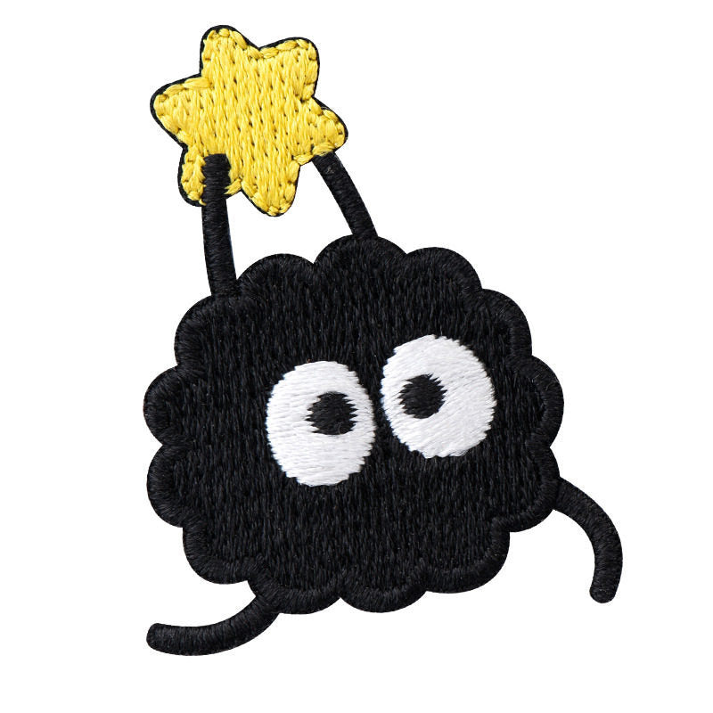 Black Dust Sprite Embroidered Patch