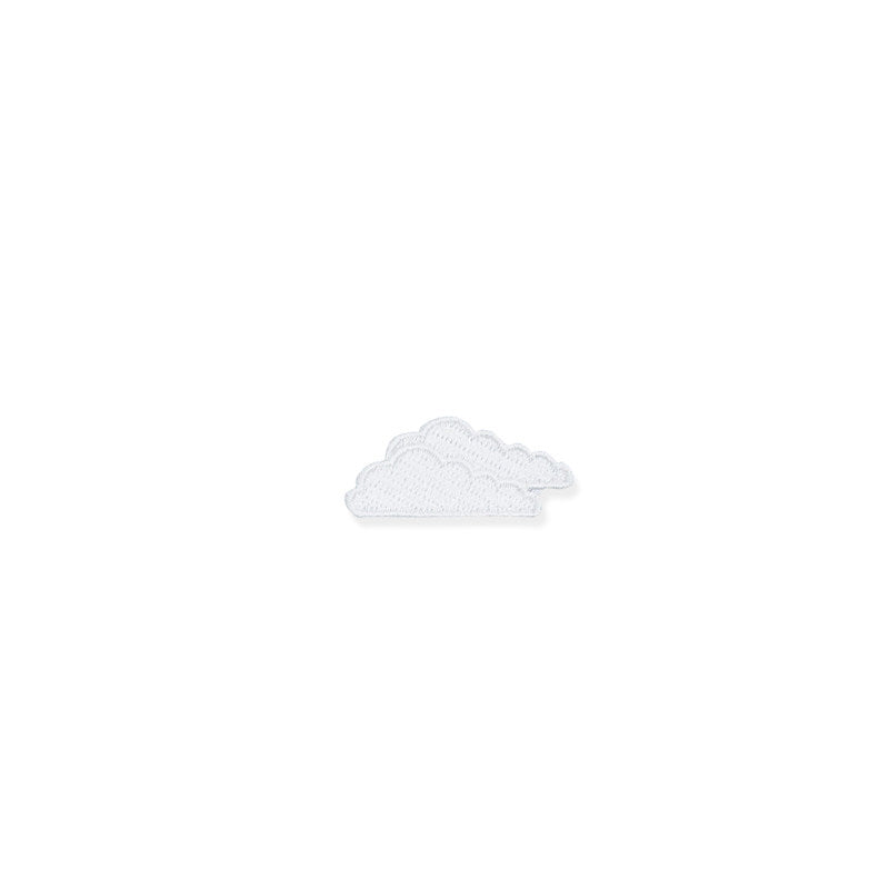 White Cloud Embroidery Patch