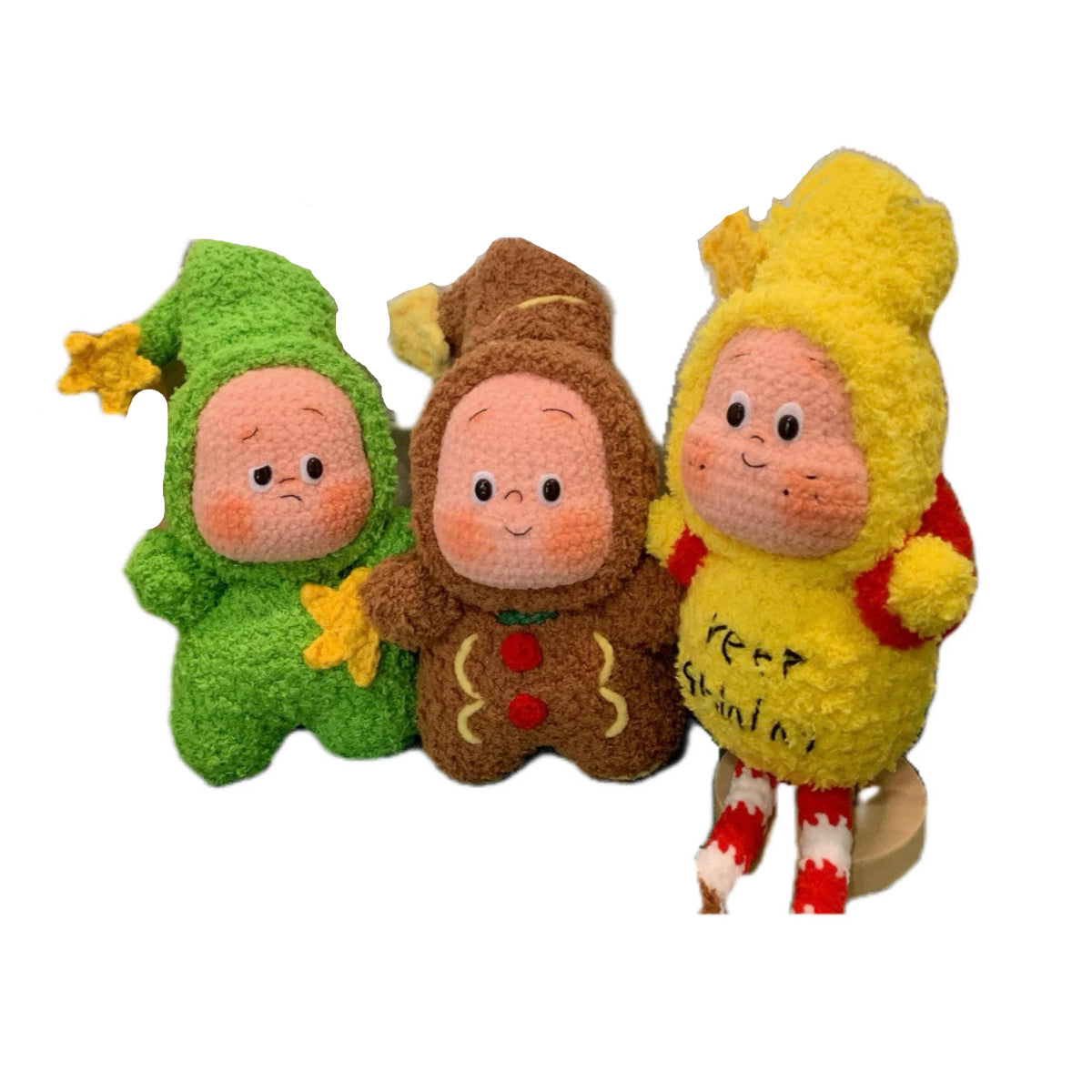 DIY yarn gifts, crochet dolls, star figures, DIY kits, keychains, pendants