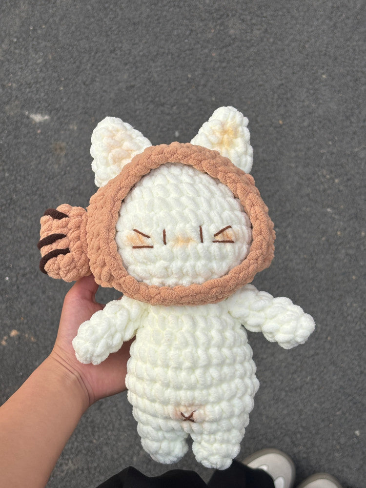 DIY Taiyaki Kitten Material Kit, Handmade Ornament, Sofa Decoration, Children's Hug Doll Gift