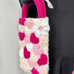 Heart-shaped phone bag DIY material kit, yarn, crochet hook, cute crossbody bag, a gift for your girlfriend.