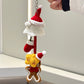 Christmas Ghost Gingerbread Man Ornament DIY Material Kit, Keychain, Crochet, Car Pendant
