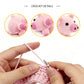 Handmade Crochet Pig Plush - Cute Amigurumi Farmhouse Nursery Decor Toy